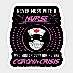 Corona Nurse in Pink Sticker